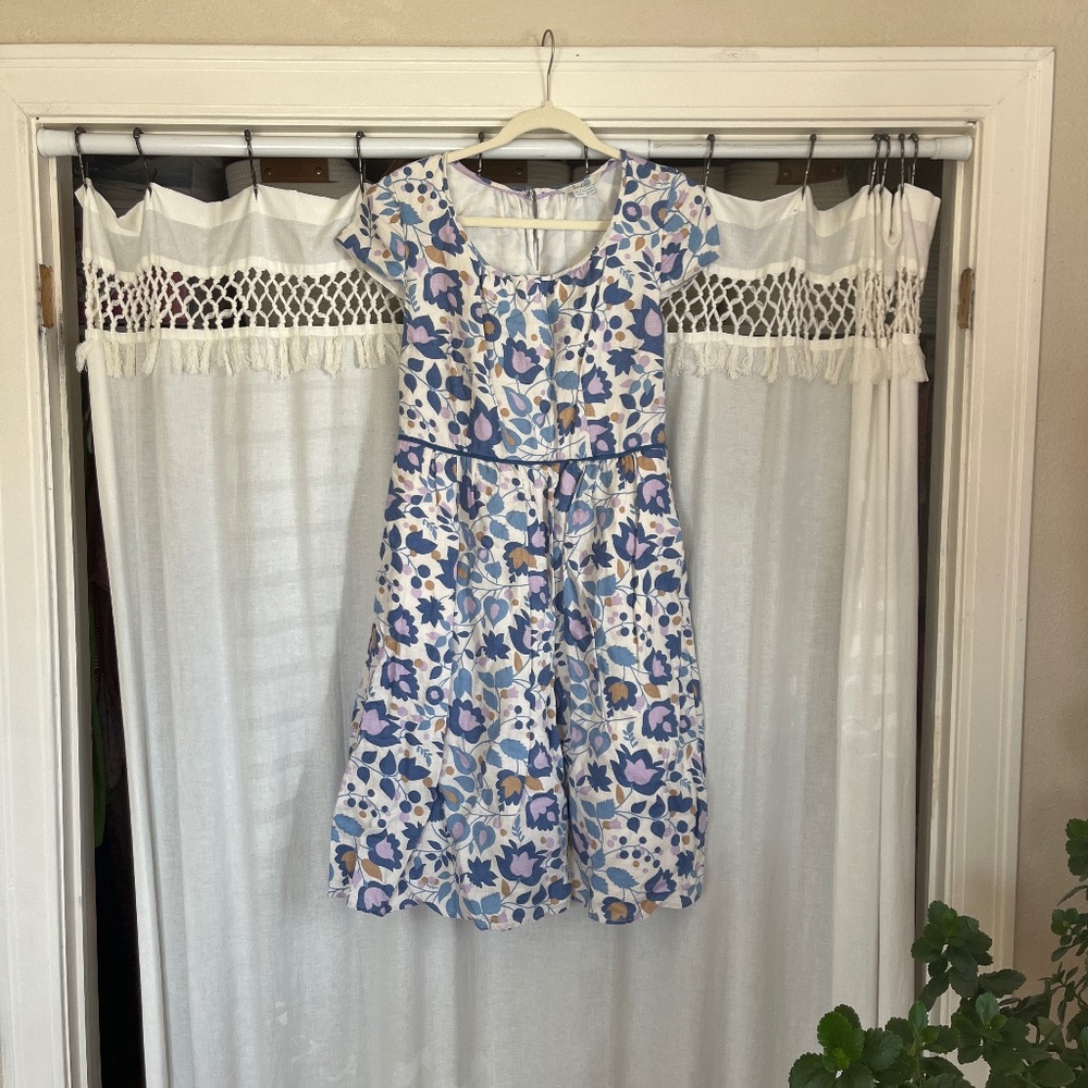 Boden linen floral dress 8L